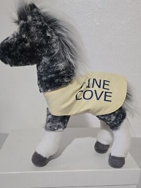 MAJESTIC GRAY DAPPLE FOAL 10" By Douglas With PINE COVE Saddle Blanket
